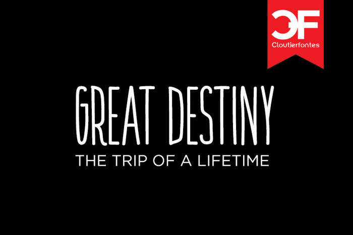 CF Great Destiny Font poster