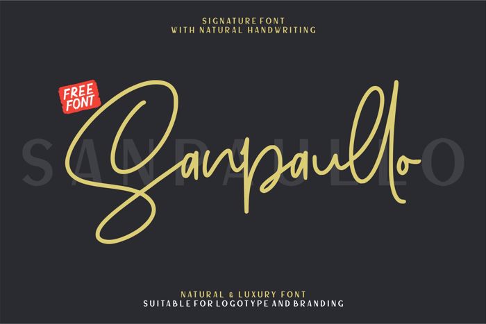 Sanpaullo Font poster