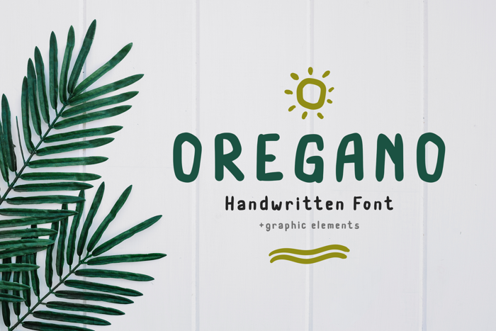 Oregano Font poster