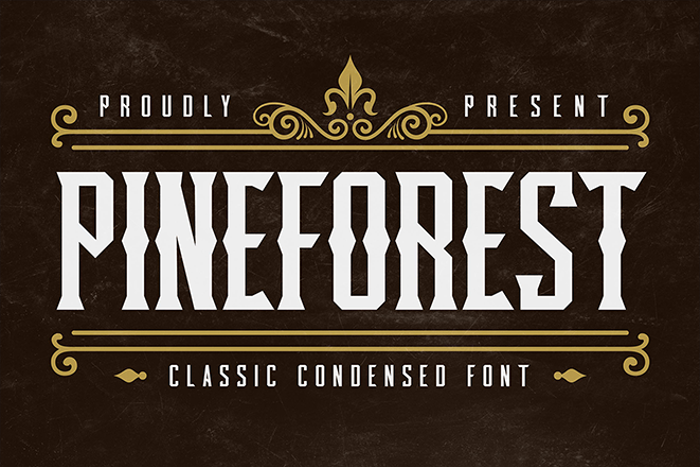 Pineforest Display Font poster