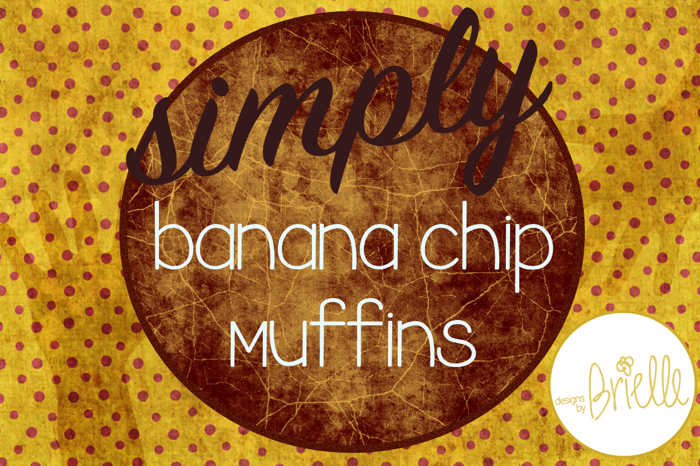 Banana Chip Muffins Font poster