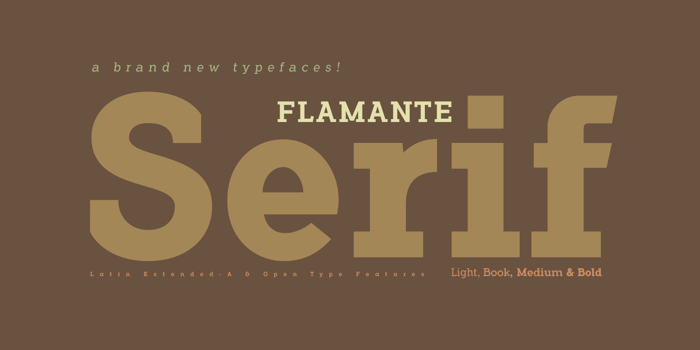 Flamante Serif Font poster