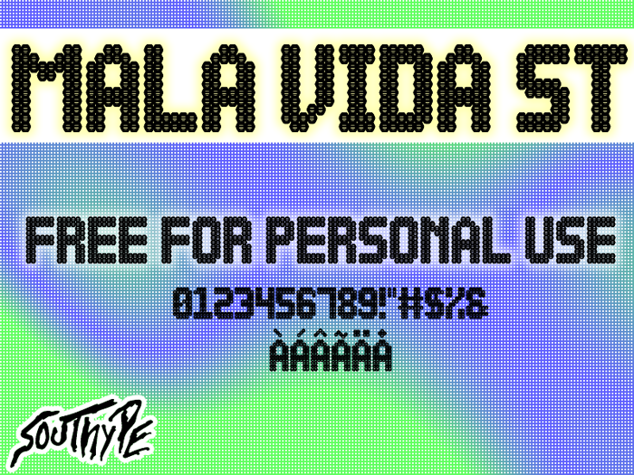 Mala Vida St Font poster