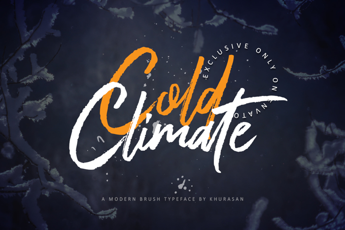 Cold Climate Font poster