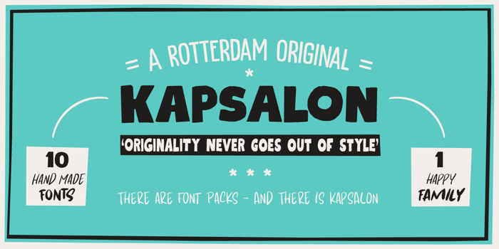 Kapsalon Brush Font poster