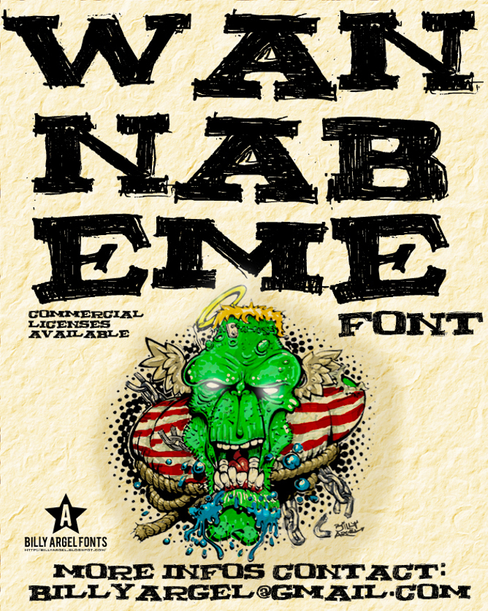 WANNABEME Font poster
