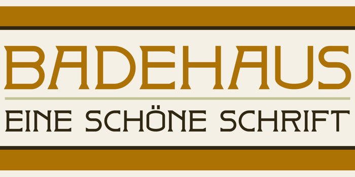 DK Badehaus Font poster