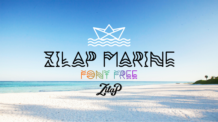 Zilap Marine Font poster
