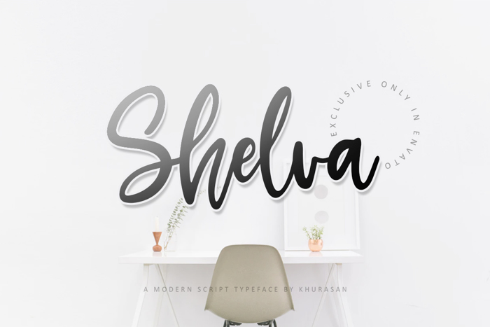 Shelva Font poster
