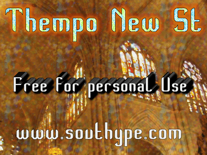 Thempo New St Font poster