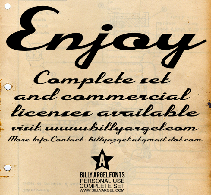 Enjoy Font poster