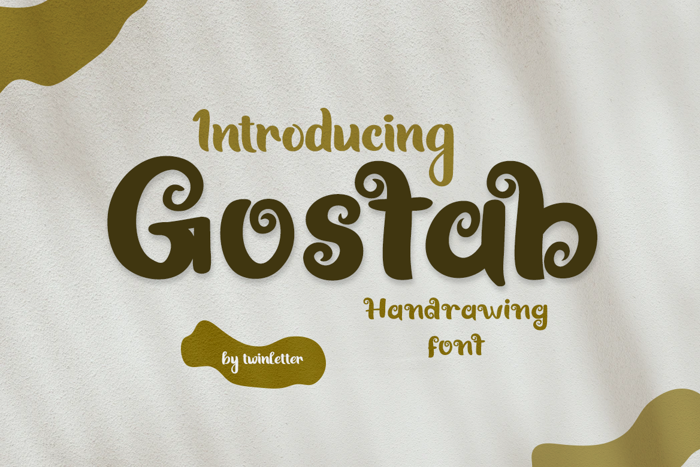 Gostab Font poster