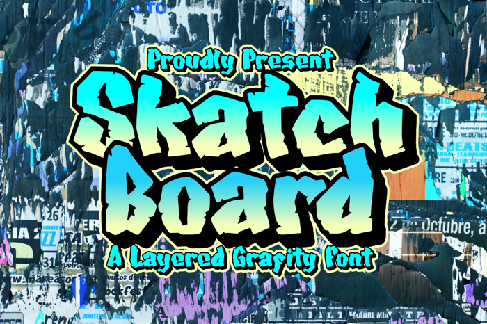 Skatchboard Font poster