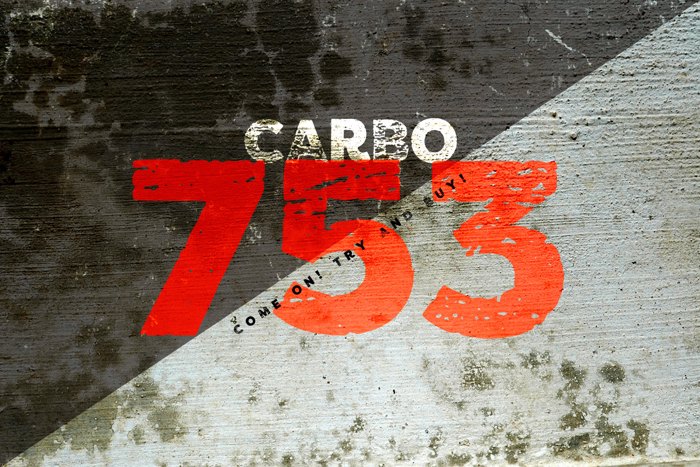 vtks carbo 753 Font poster