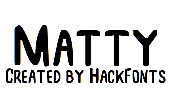 Matty Font poster