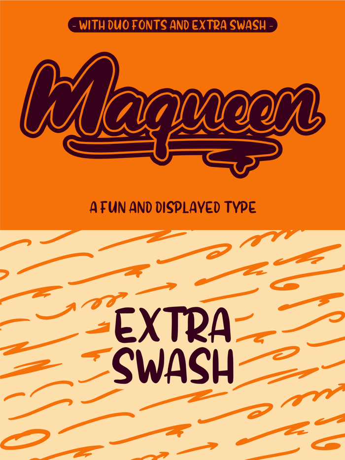 Maqueen Font poster