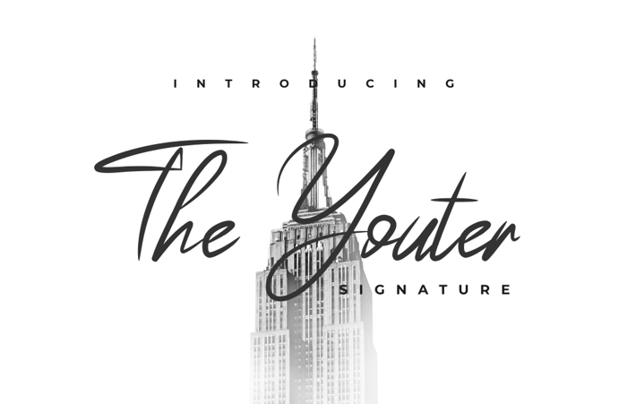 The Youther Font poster