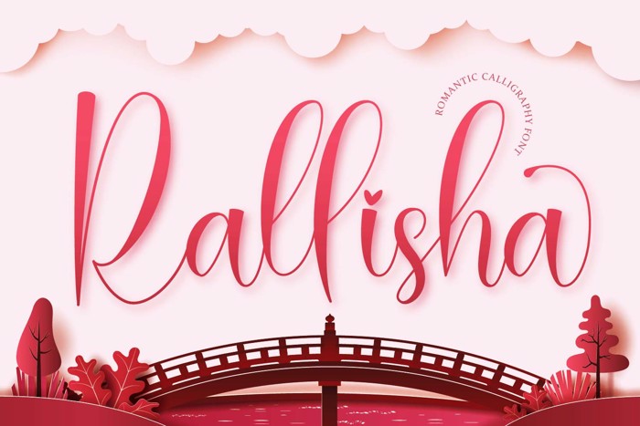 Rallisha Font poster