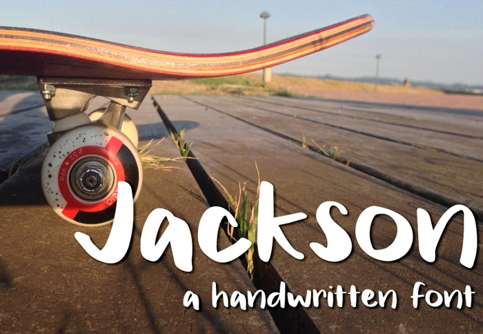 Jackson Font poster