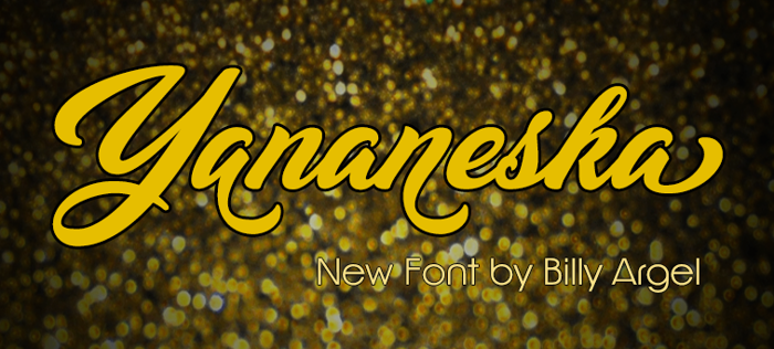 Yananeska Font poster