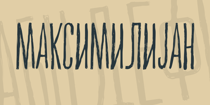 Maksimilijan Font poster