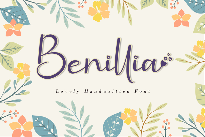 Benillia Font poster