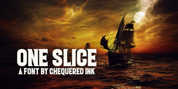One Slice Font poster