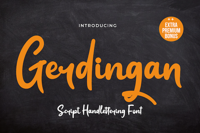 Gerdingan Font poster