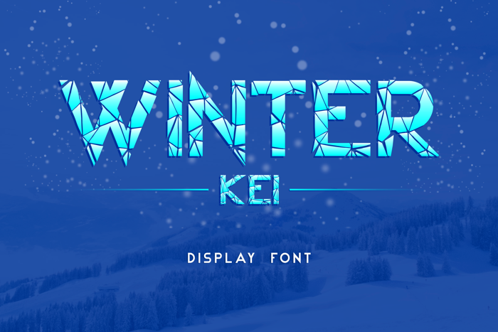Winter Kei Font poster