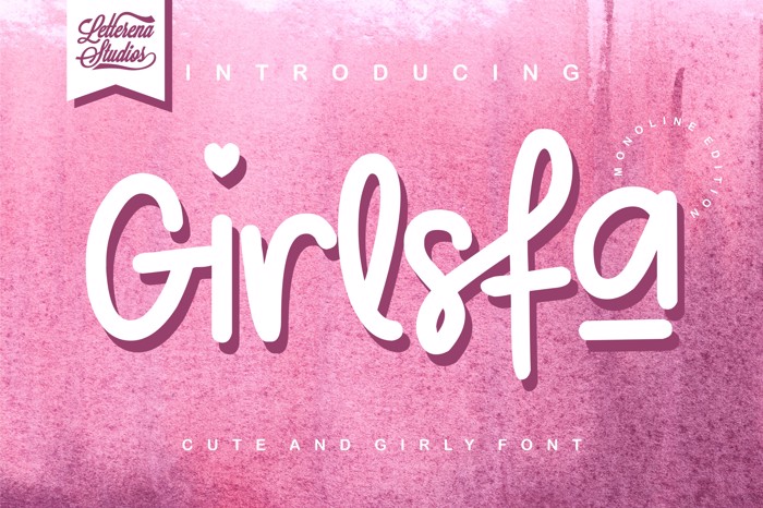 Girlsfa Font poster
