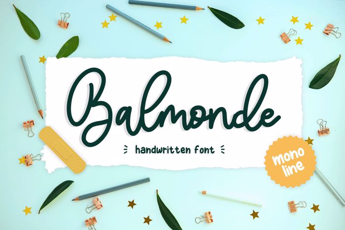 Balmonde Font poster