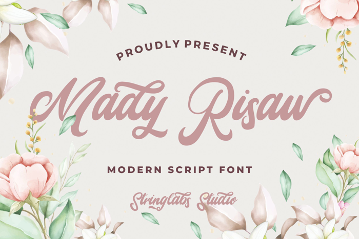 Mady Risaw Font poster