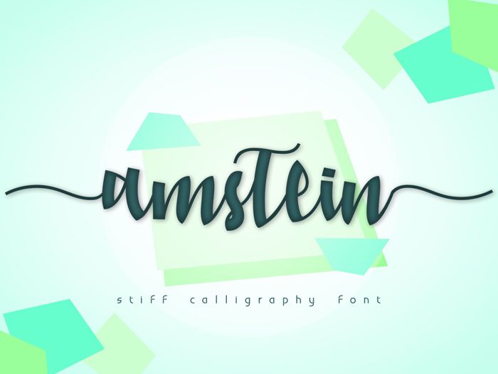 amstein Font poster