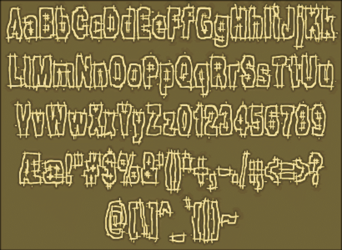 Hack & Slash BRK Font poster