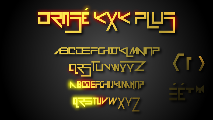Drosé KXK Plus Font poster