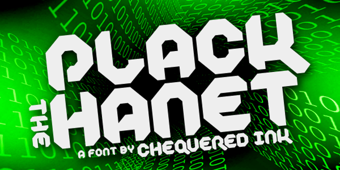 Plack the Hanet Font poster