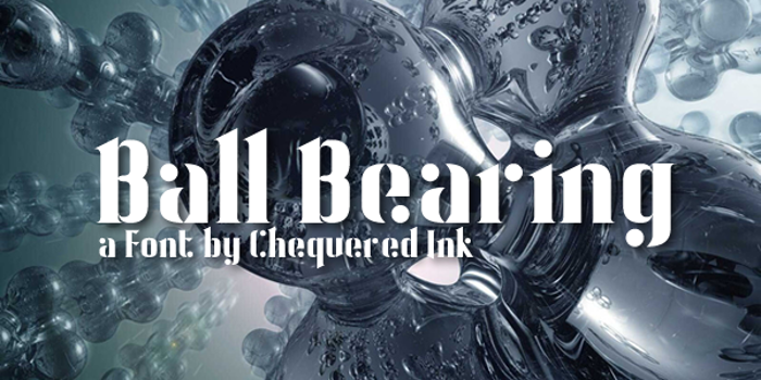 Ball Bearing Font poster