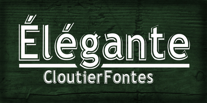 Elegante Regular Font poster