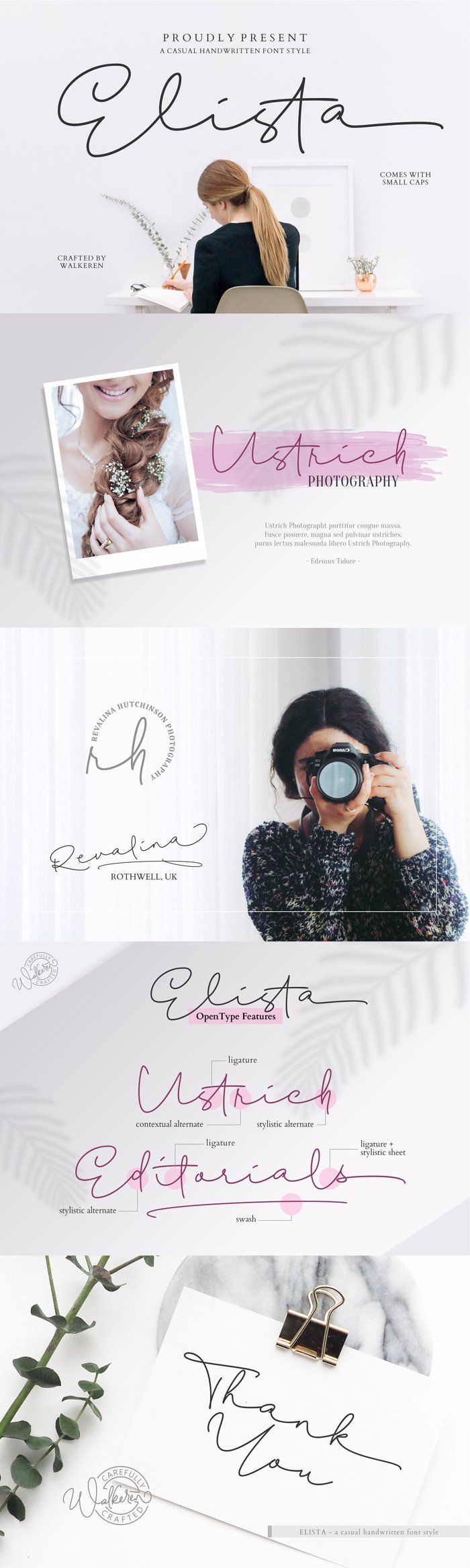Elista Font poster