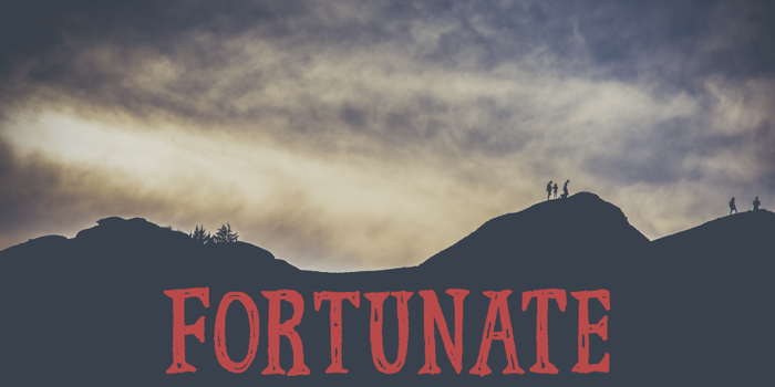 Fortunate Font poster
