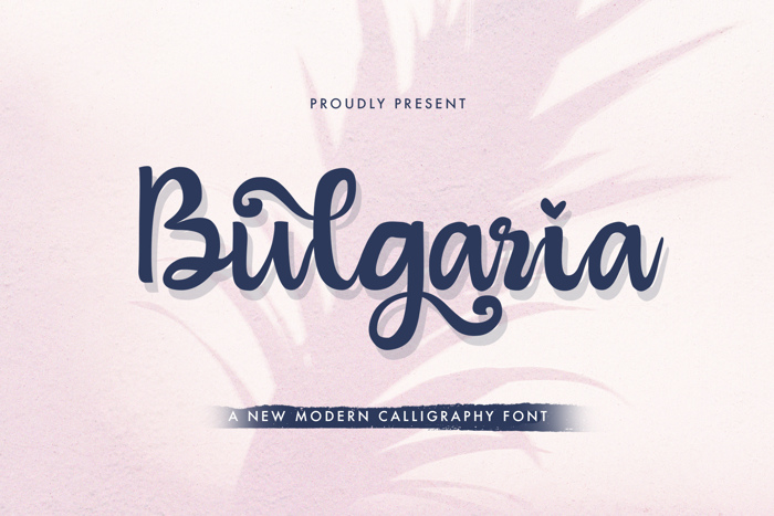 Bulgaria Font poster