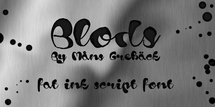 Blods Font poster