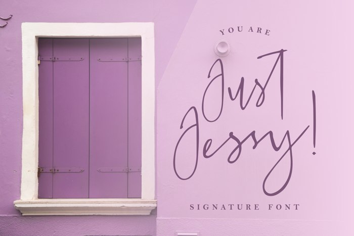 Just Jessy Font poster