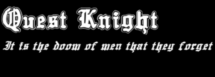Quest Knight Font poster