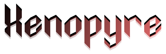 Xenopyre Font poster