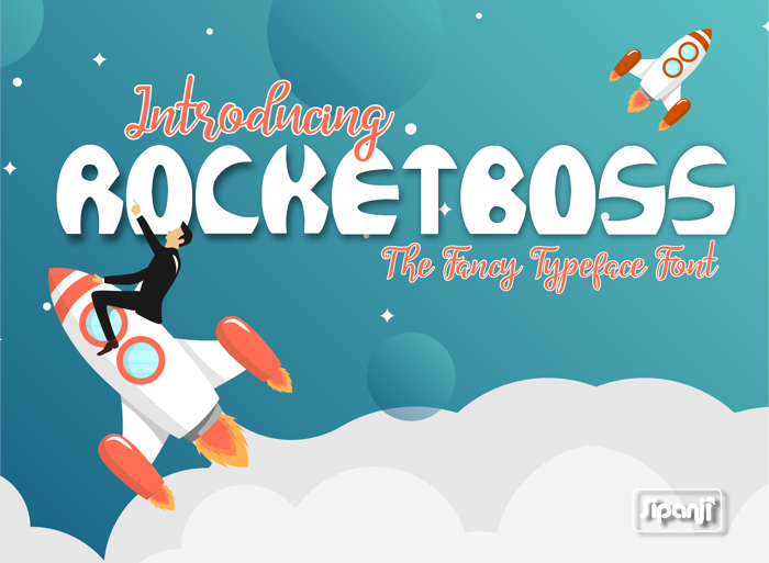 ROCKETBOSS Font poster