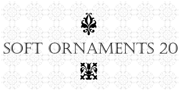 Soft Ornaments Twenty Font poster