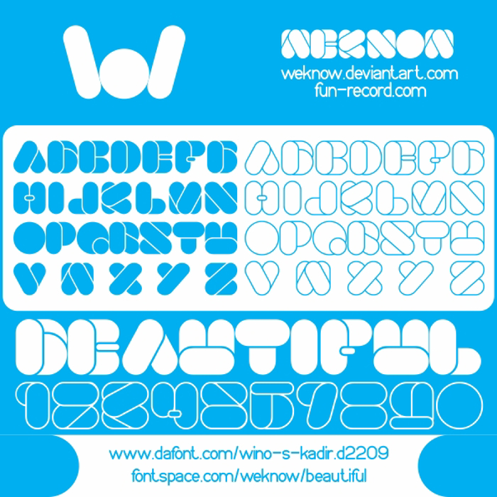 Beautiful Font poster