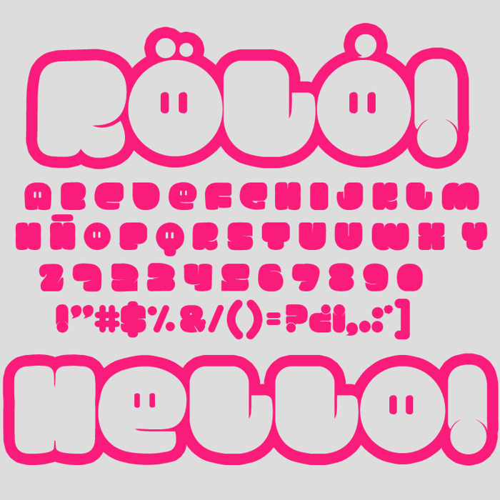 RÖLÓ! Font