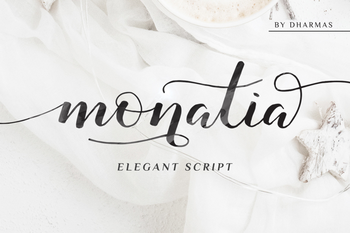 Monatia Font poster